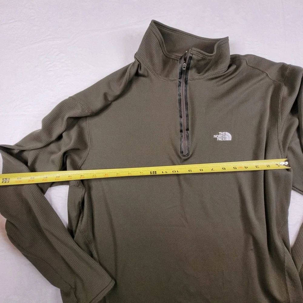 The North Face Men's 1/2 Zip Front Sweater Pullover  Army Green Sz XL
